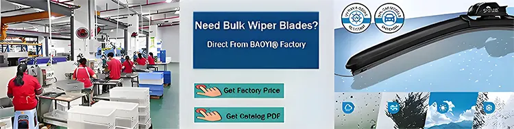 Contact BAOYI wiper blade manufacturer for OEM wholesale inquiry and business cooperation