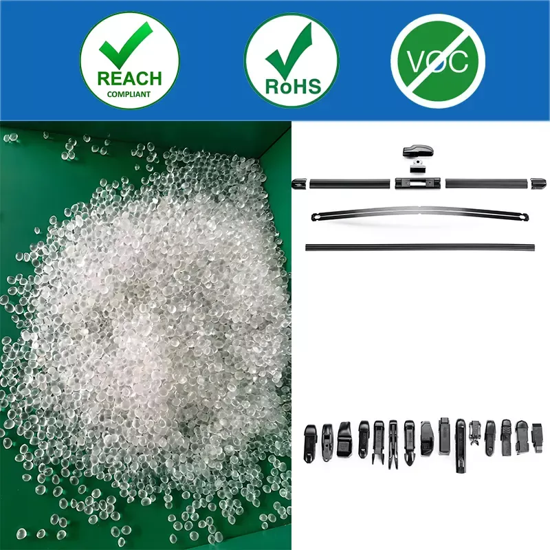 Certified raw materials used in OEM windshield wiper blades