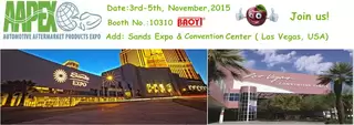 BAOYI wiper blade in AAPEX 2015 in Las Vegas notice