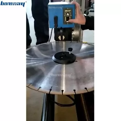 Automatic Hammer Machine For Removal Of Useless Segments From Diamond Saw Blade