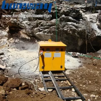 Diamod Wire Saw Machine For Stone Cutting Granite And Marble Quarry Usage