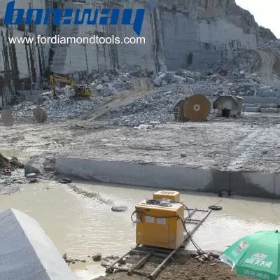 Diamod Wire Saw Machine For Stone Cutting Granite And Marble Quarry Usage